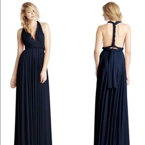 BHLDN Ginger Convertible Dress in Navy Size A